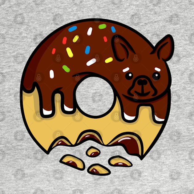 Chocolate donut dog by HamsterOver